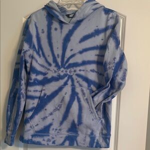 Blue Tie-Dye Hoodie